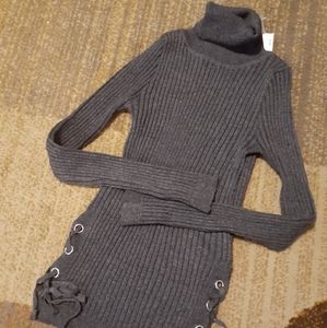 Ribbed Turtleneck Sweater